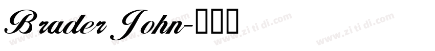 Brader John字体转换